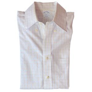 EUC Brooks Brothers Button Down Shirt Size 14 1/2 Slim Fit